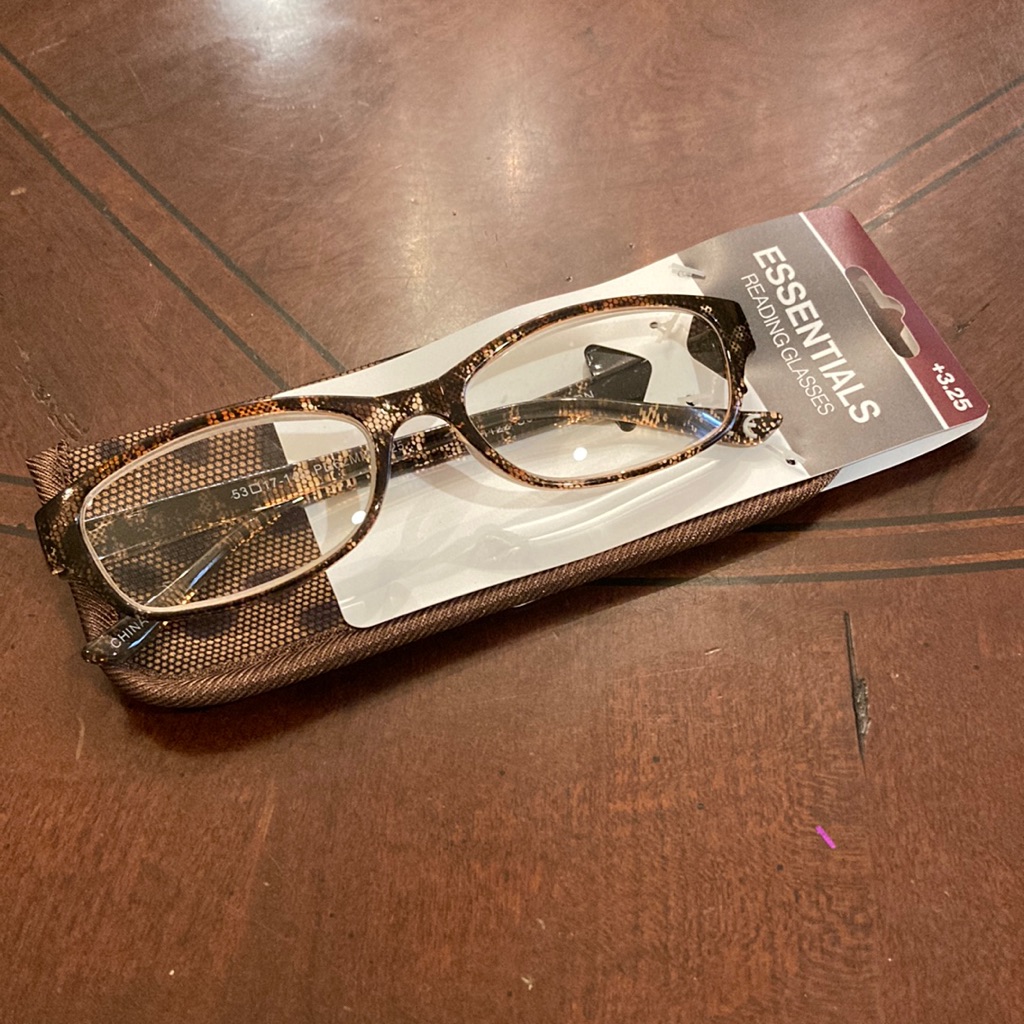 Essentials Reading Glasses And Coordinating Case.